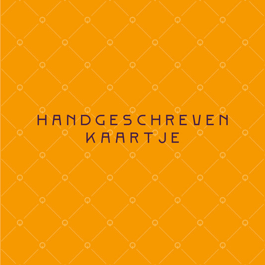 Handgeschreven kaartje erbij?